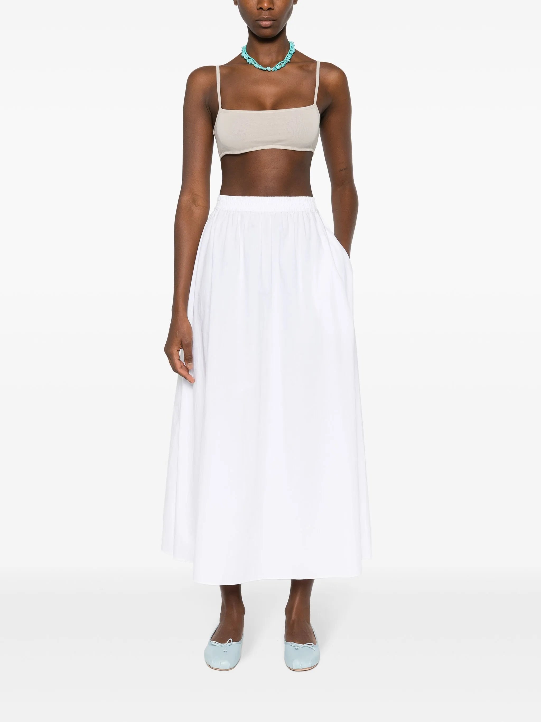 Sheer Cotton Crop Top - 5