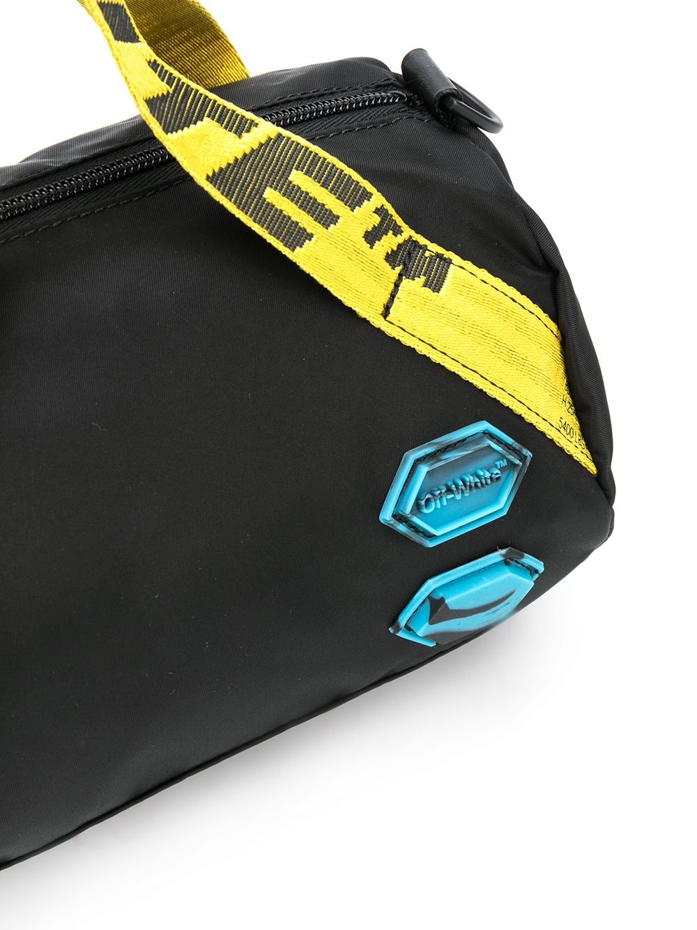 patch detail nylon duffle bag - 4