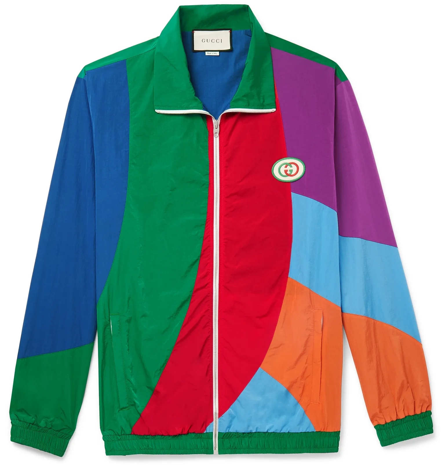 Logo-Appliquéd Colour-Block Nylon Track Jacket - 1