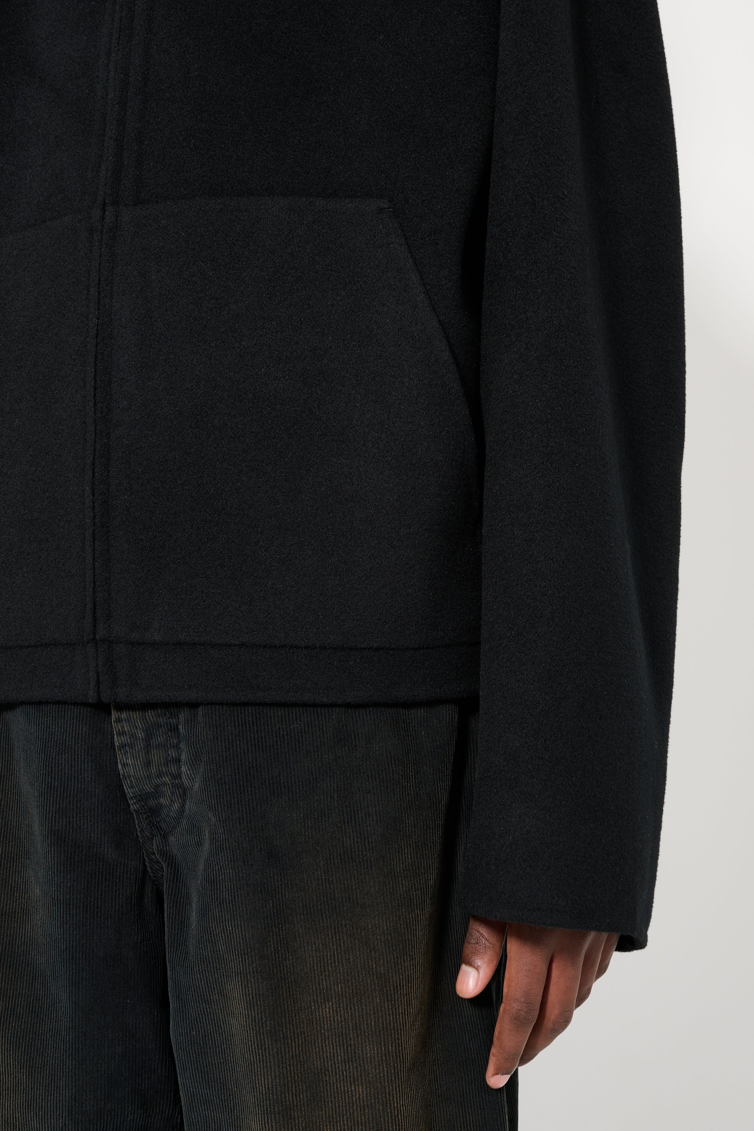 ACNE STUDIOS HOODED JACKET BLACK - 5