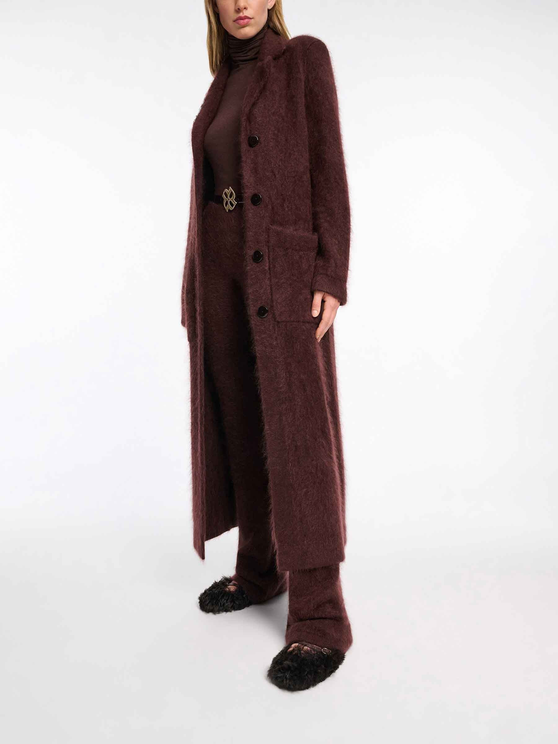 LONG FLUFFY COAT - 2
