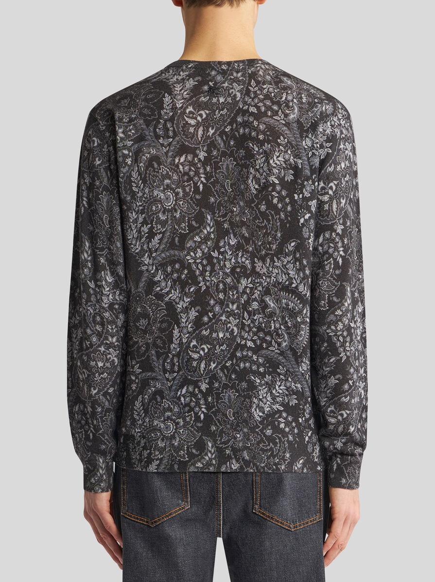 SWEATER WITH PAISLEY PRINT - 5