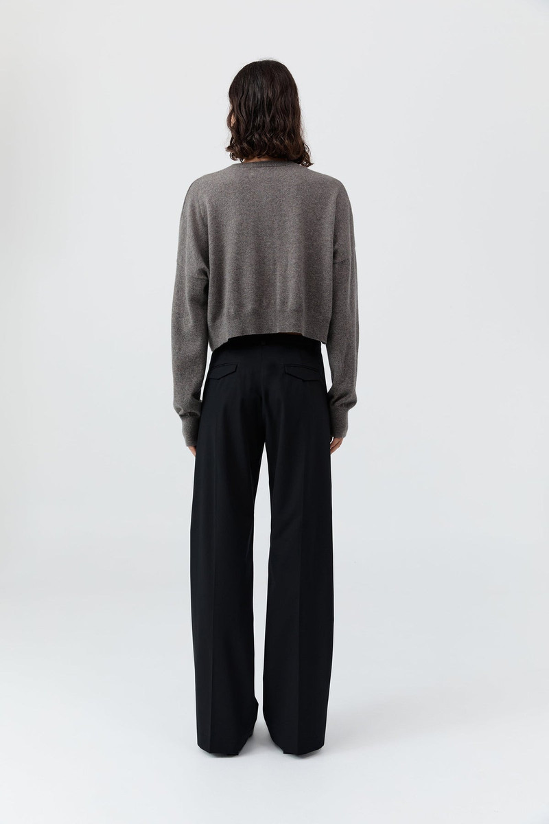 Cashmere Relaxed Cropped Cardigan - Doe 5