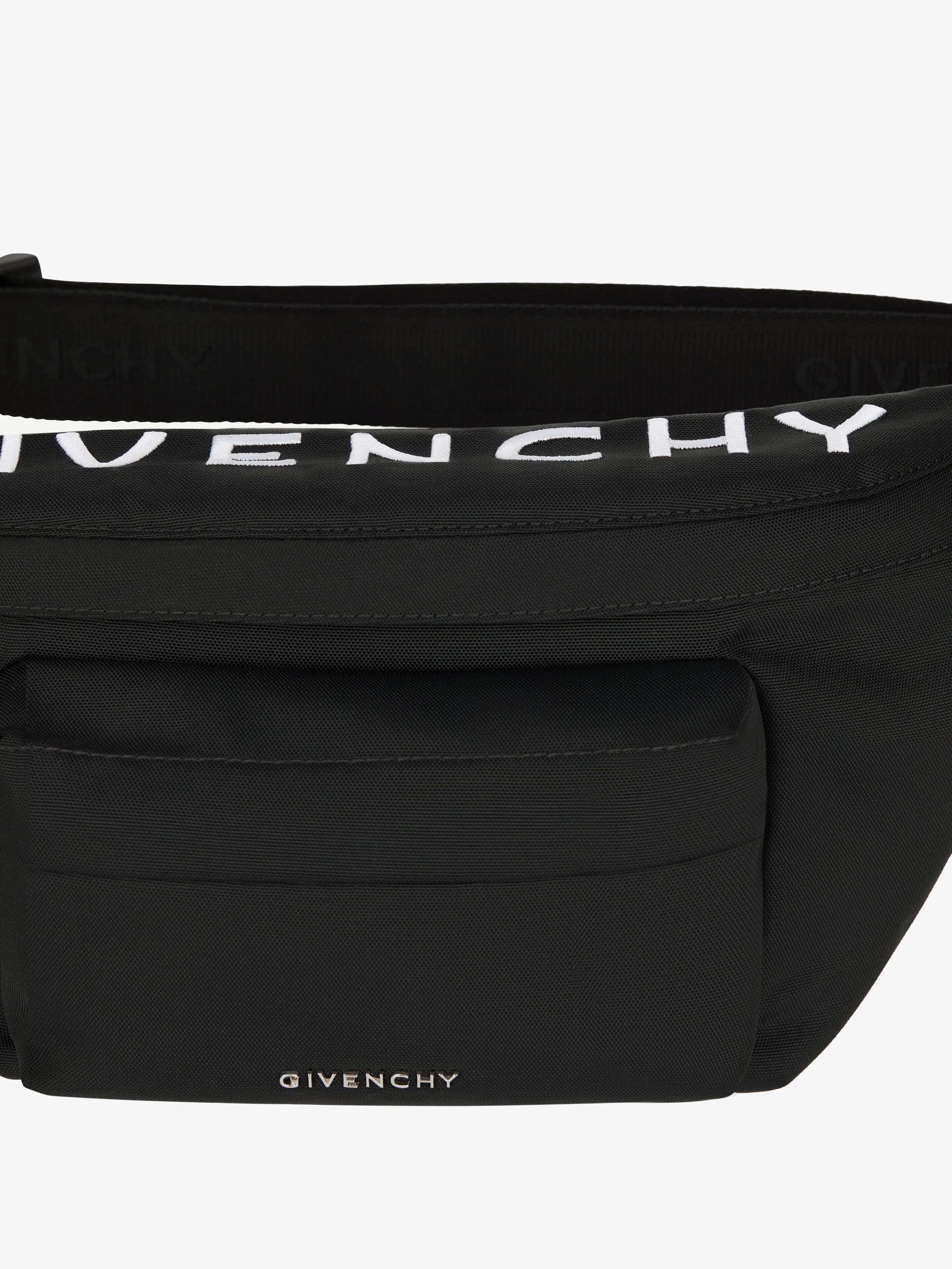 ESSENTIAL U BUMBAG IN NYLON WITH GIVENCHY EMBROIDERY - 6
