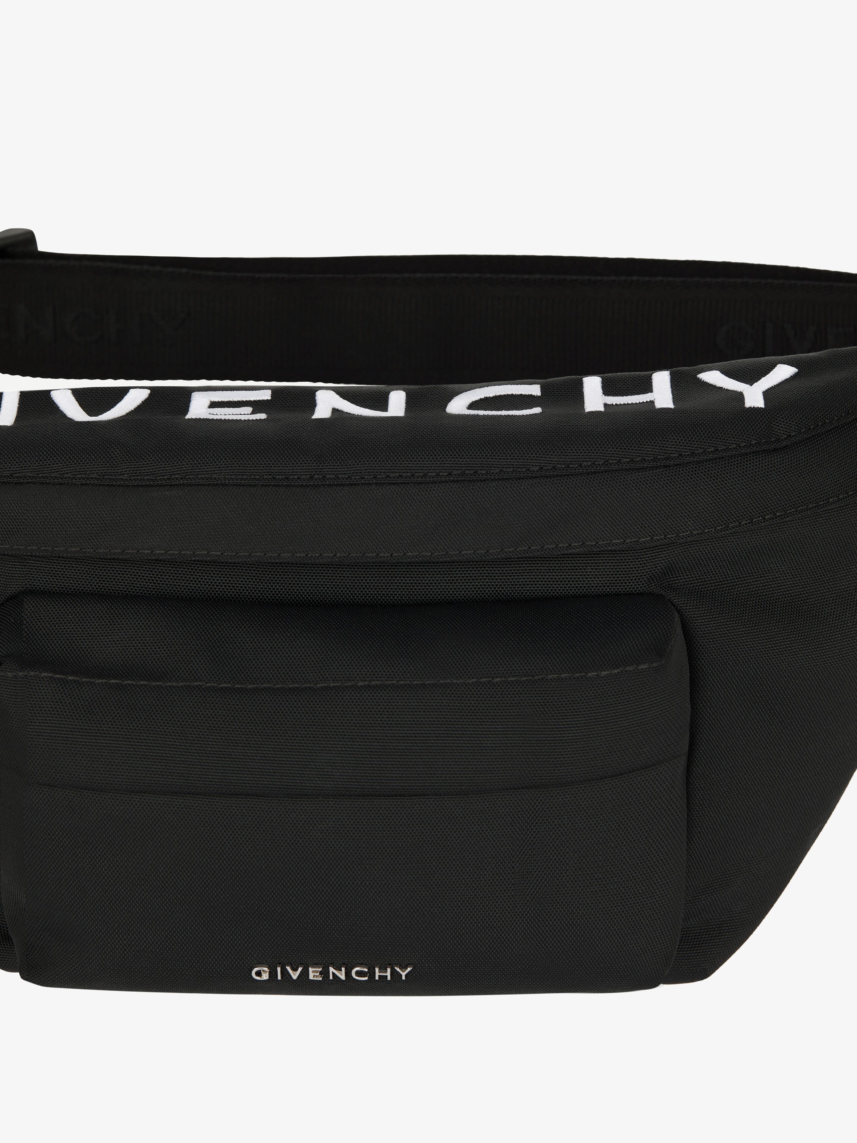 ESSENTIAL U BUMBAG IN NYLON WITH GIVENCHY EMBROIDERY - 5