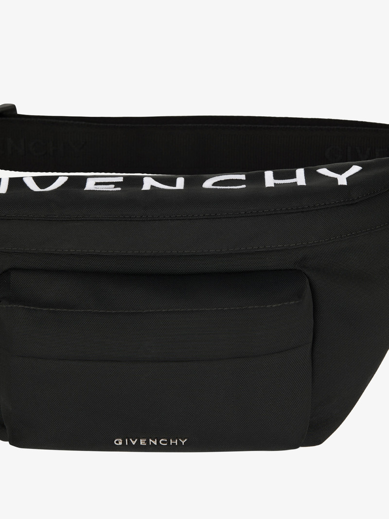 ESSENTIAL U BUMBAG IN NYLON WITH GIVENCHY EMBROIDERY 5