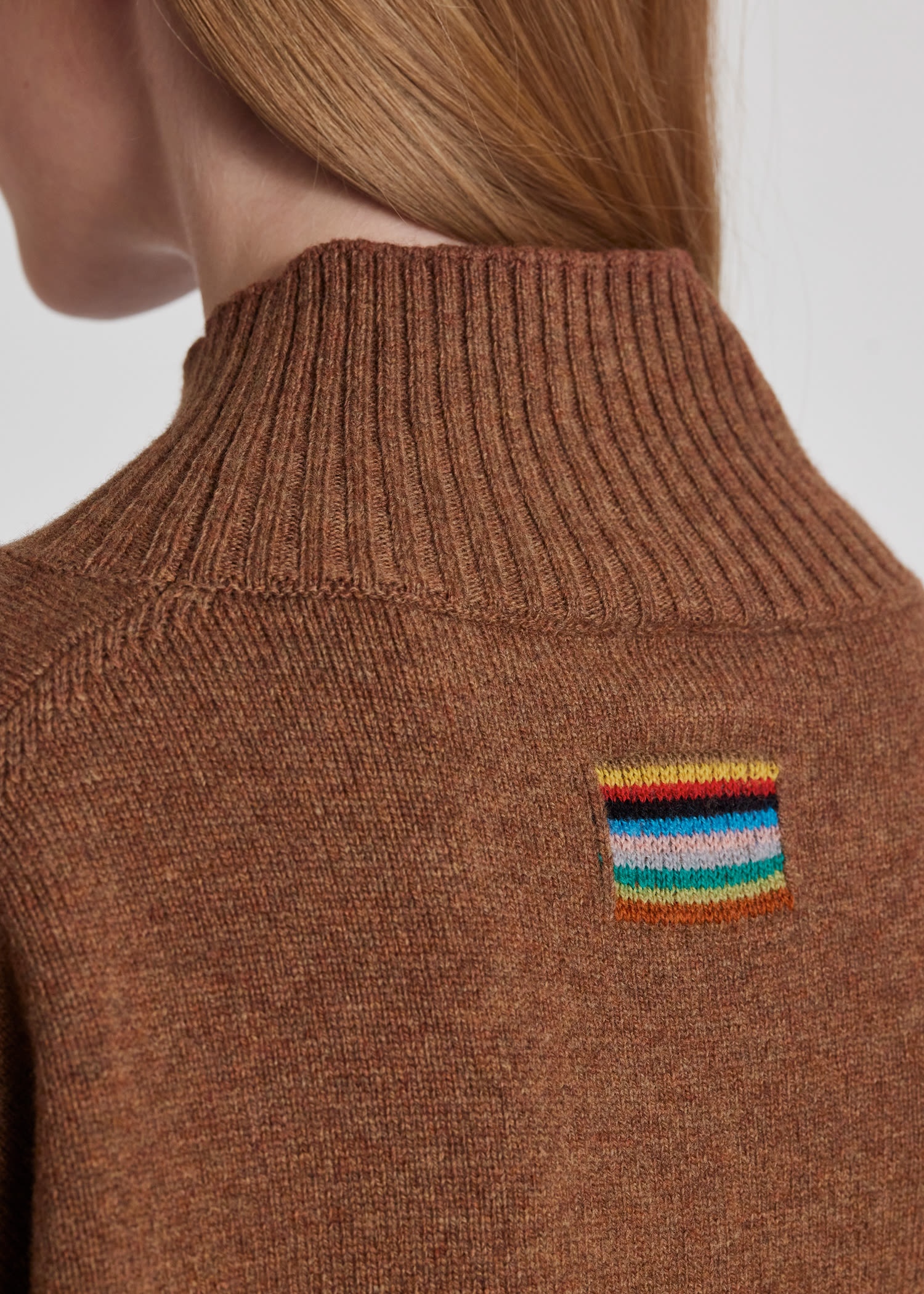 Wool Contrast Trim Sweater - 7