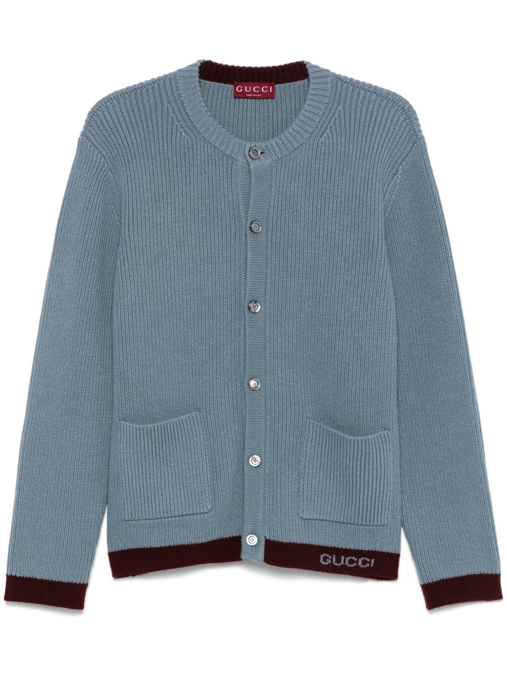 intarsia wool cardigan - 1