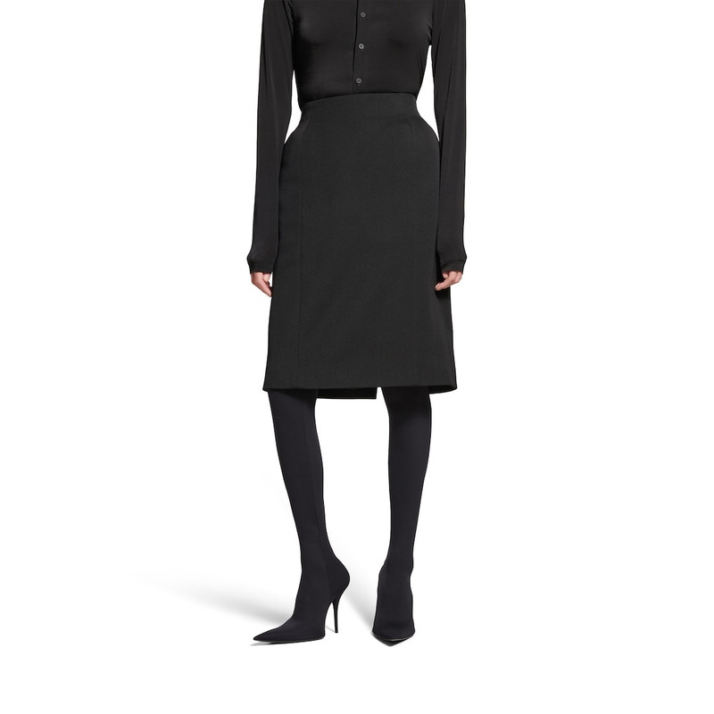Women's Hourglass 미디 스커트 에 검정 5