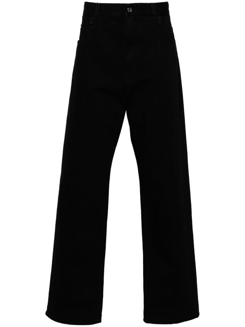 mid-rise straight-leg jeans 1