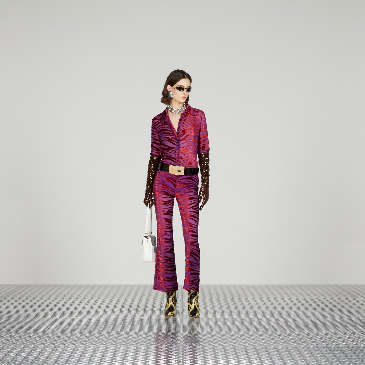 Animalier velvet pant - 2