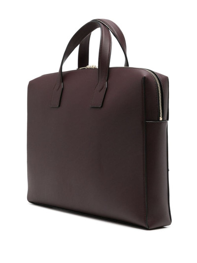 Paul Smith logo-print leather laptop bag outlook