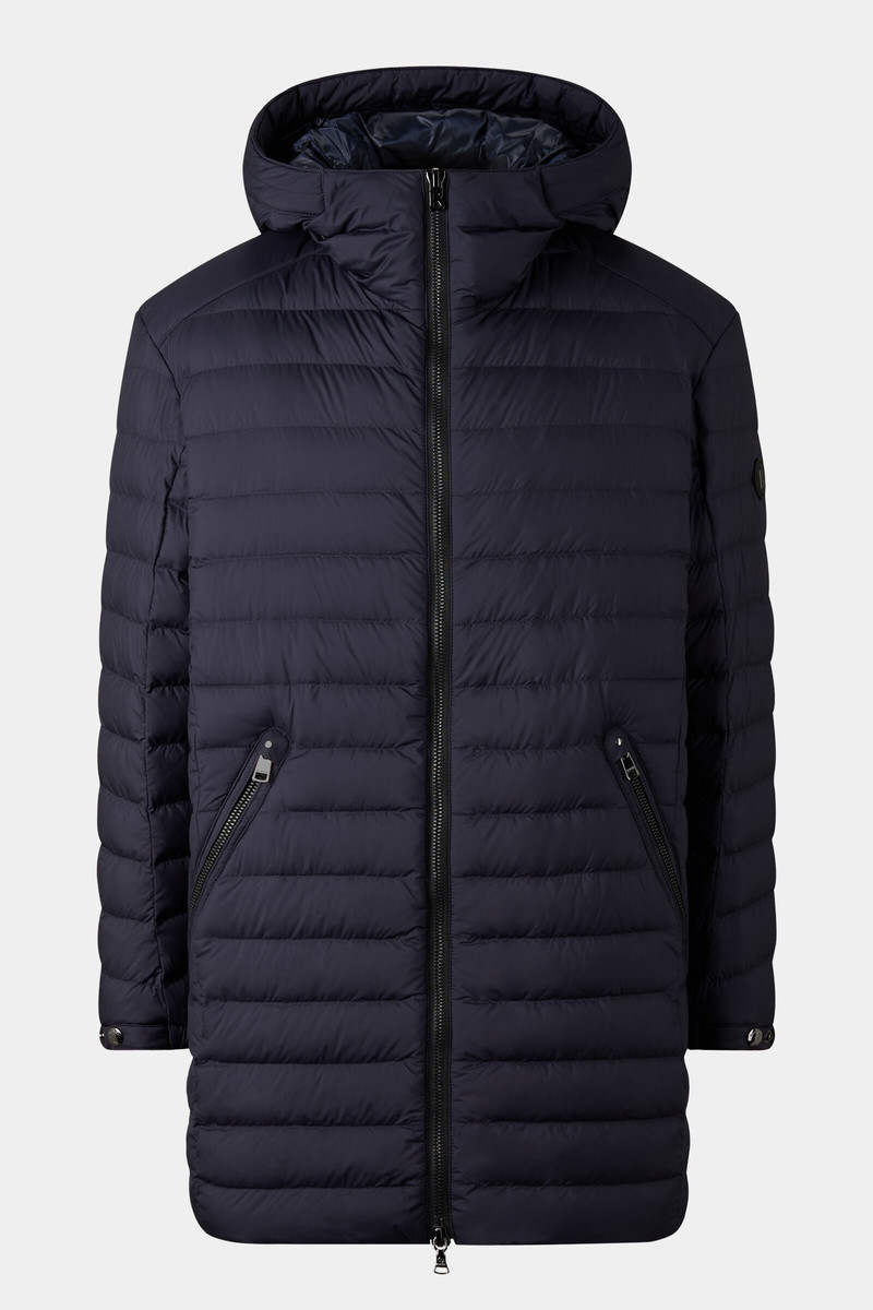 Elyas Short down coat in Navy blue 1