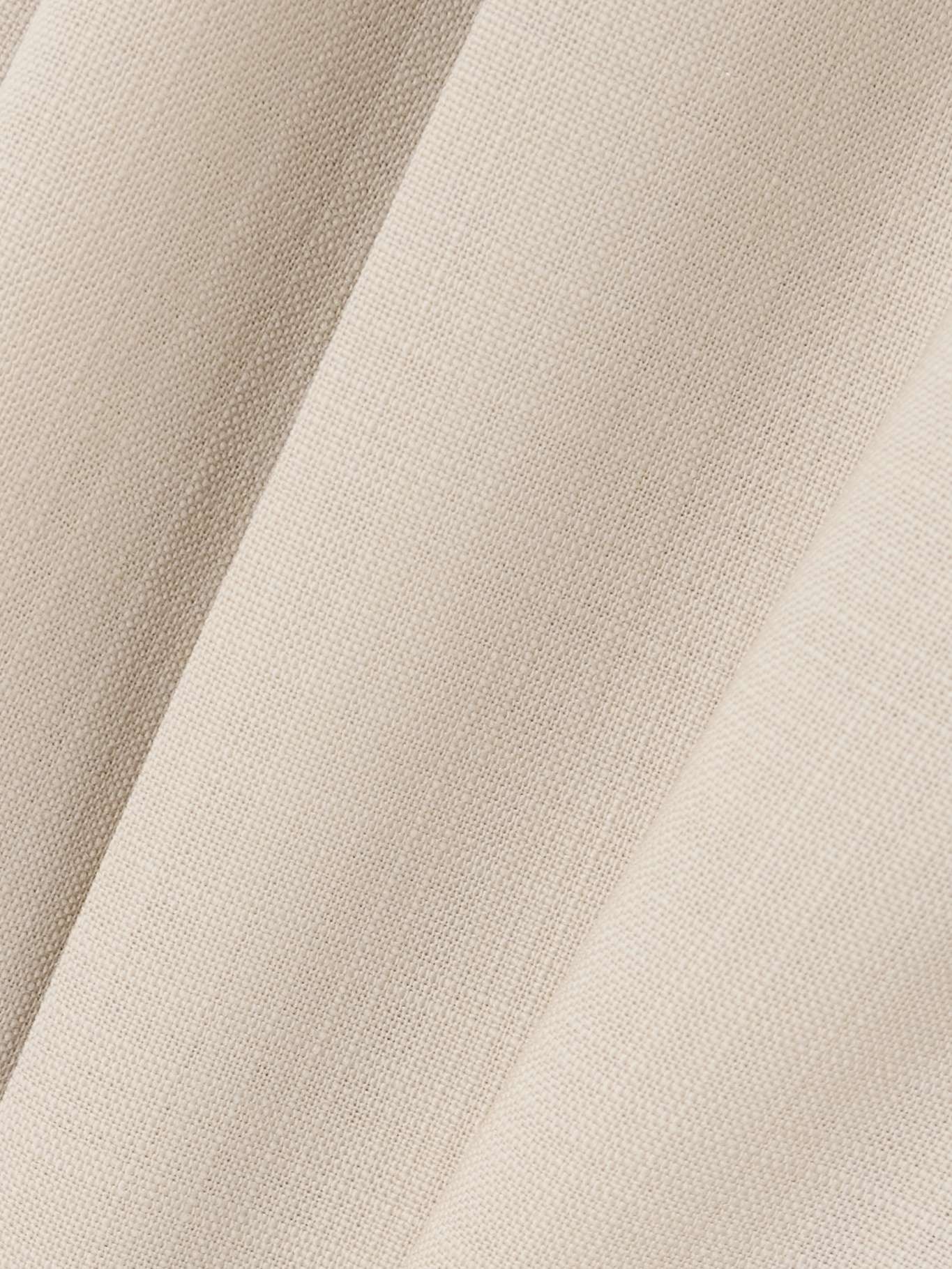 Pleated wool wide-leg pants Sand - 5