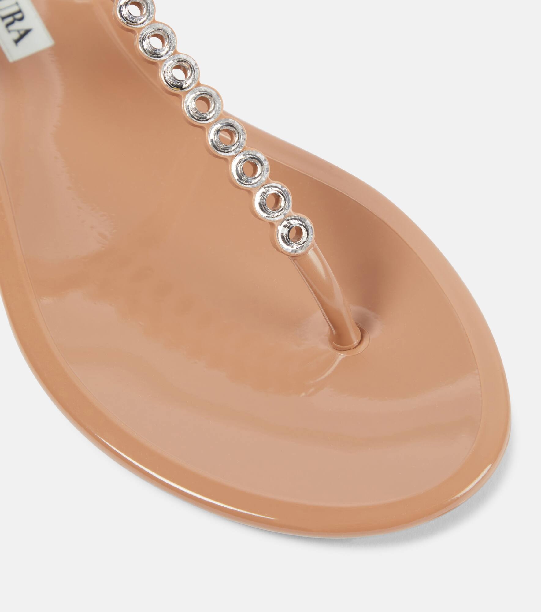 Almost Bare embellished PVC sandals - 5