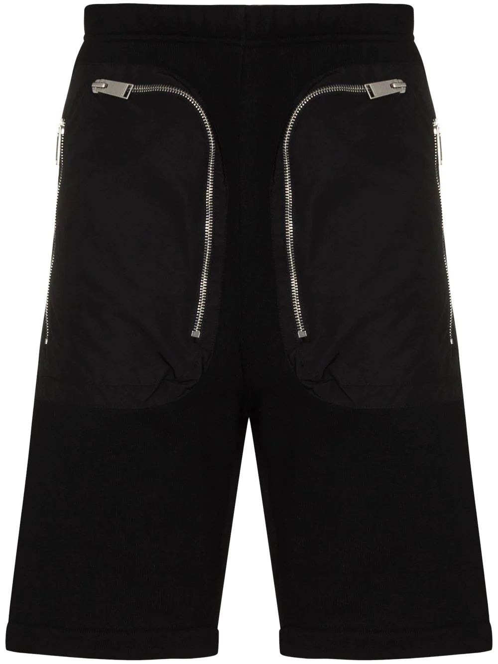 zip-detail track shorts - 1