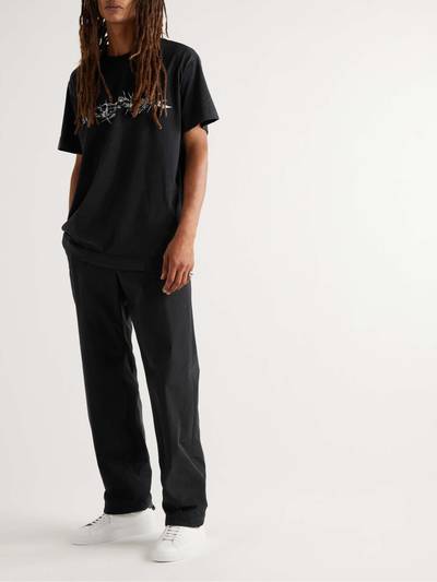 Givenchy Oversized Logo-Flocked Printed Cotton-Jersey T-Shirt outlook