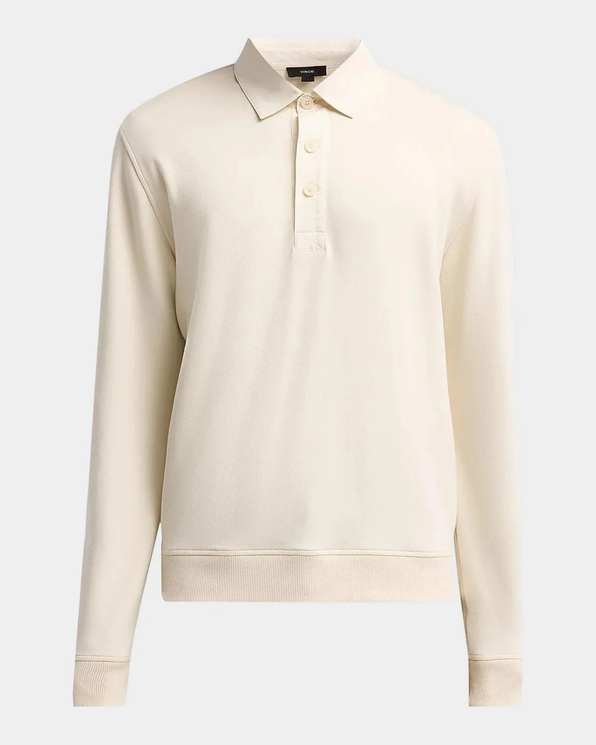 Men's French Terry Polo Sweatshirt - 1