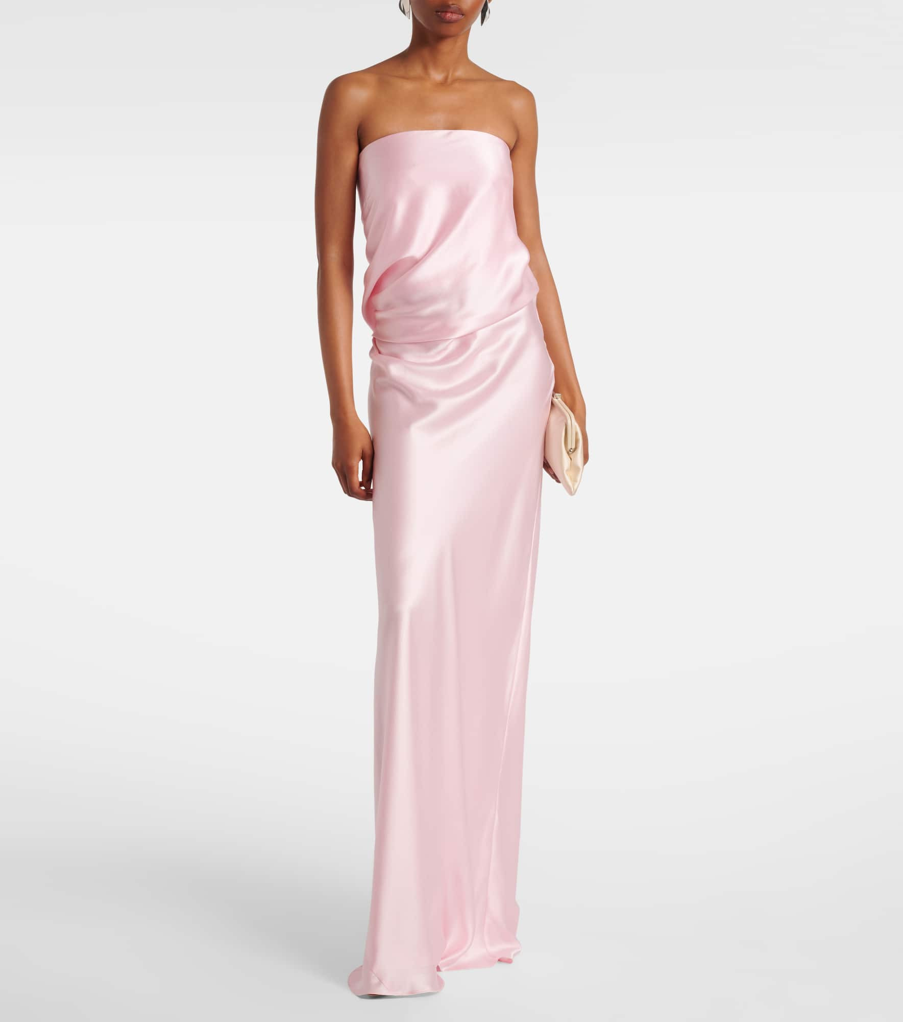 Draped silk gown - 2