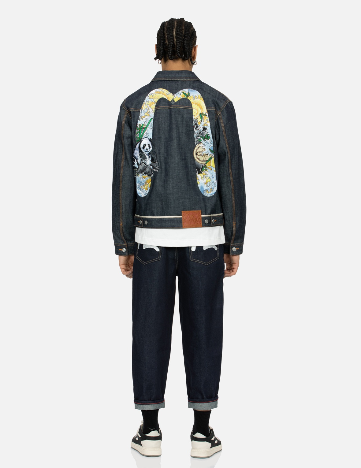 PANDA DAICOCK EMBROIDERY REGULAR FIT DENIM JACKET - 5