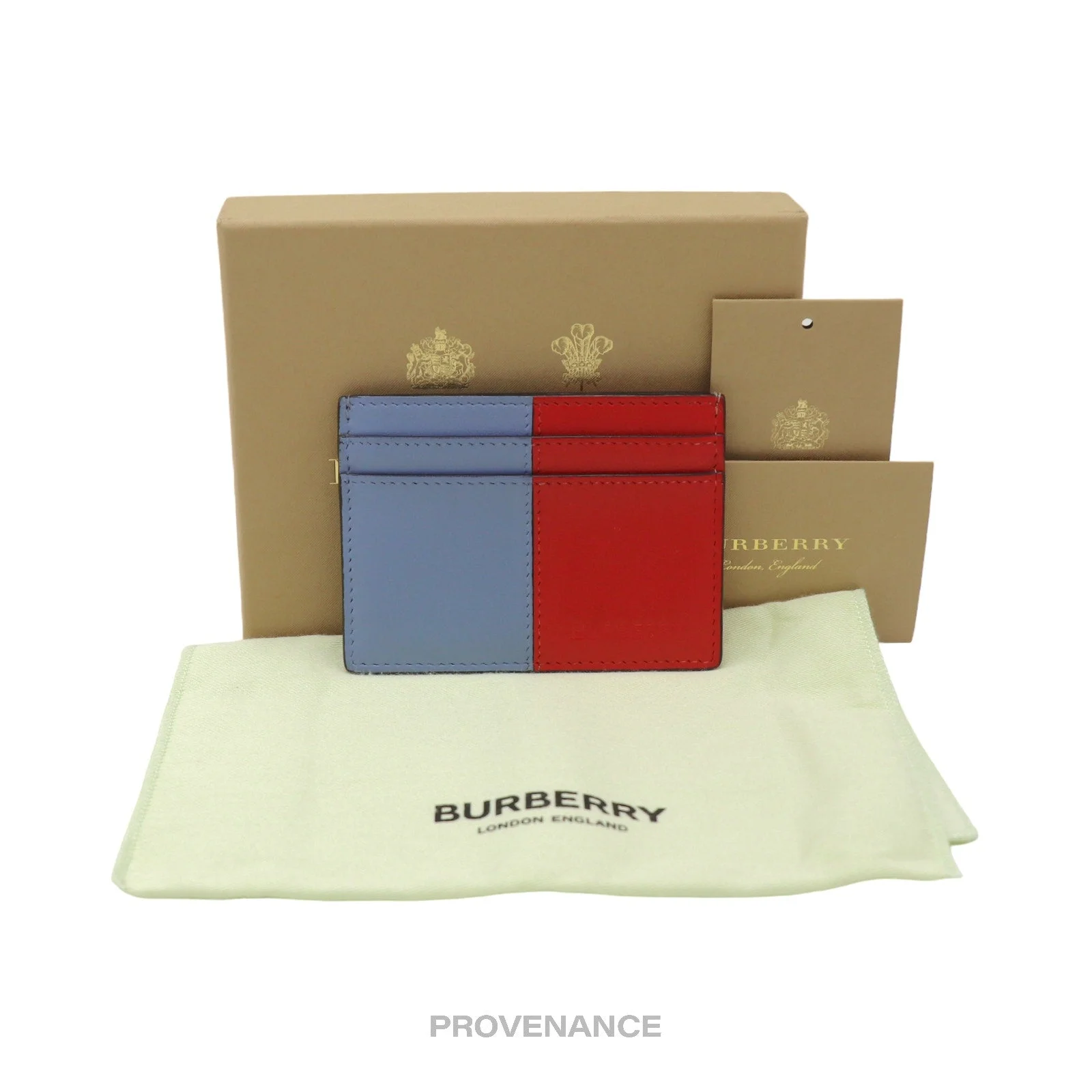 Burberry Card Holder Wallet - Colorblock Leather - 1