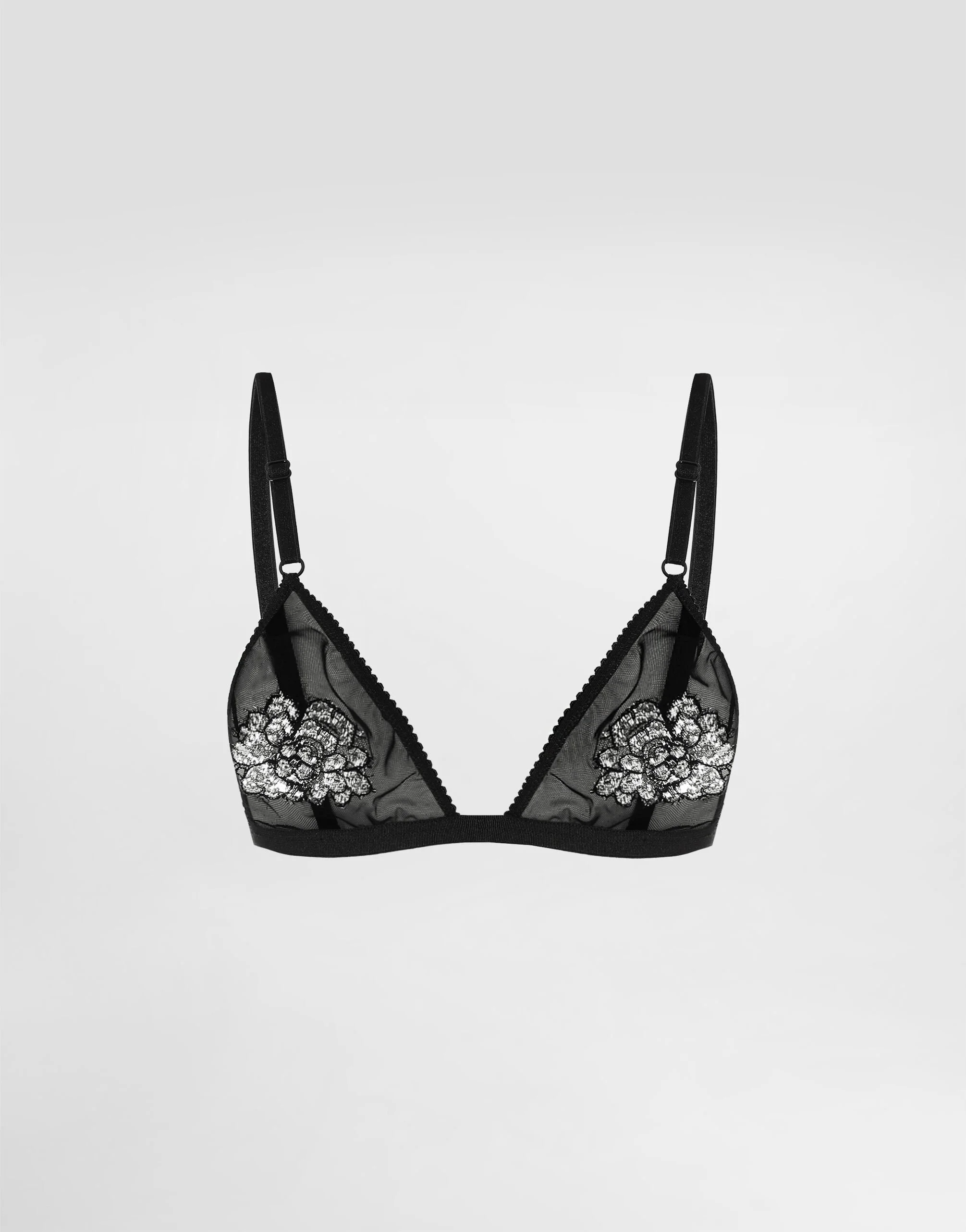 Tulle and lace bra - 1