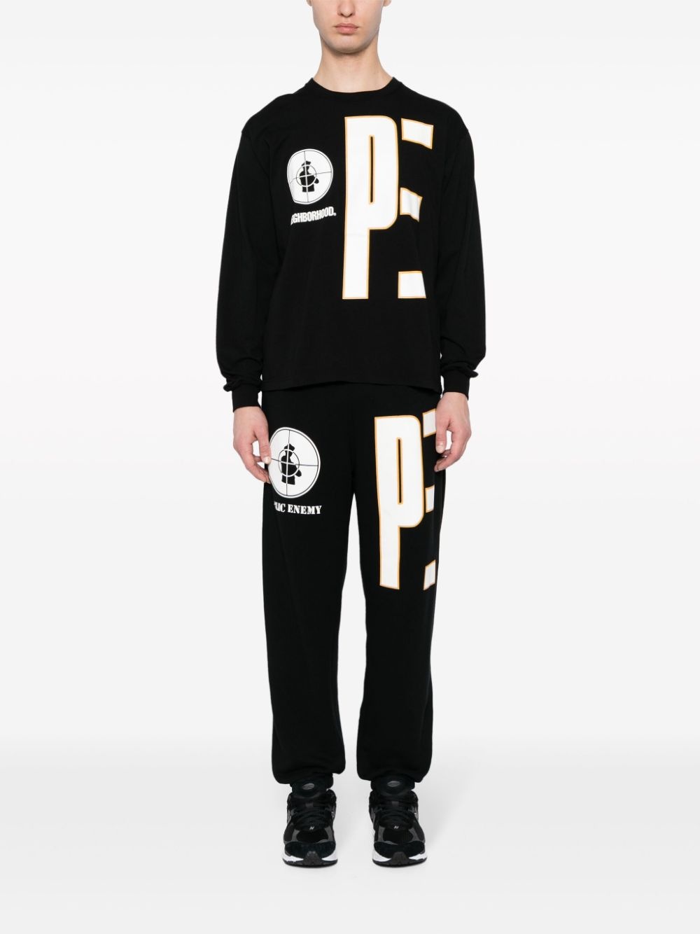 x Public Enemy logo-print track pants - 2