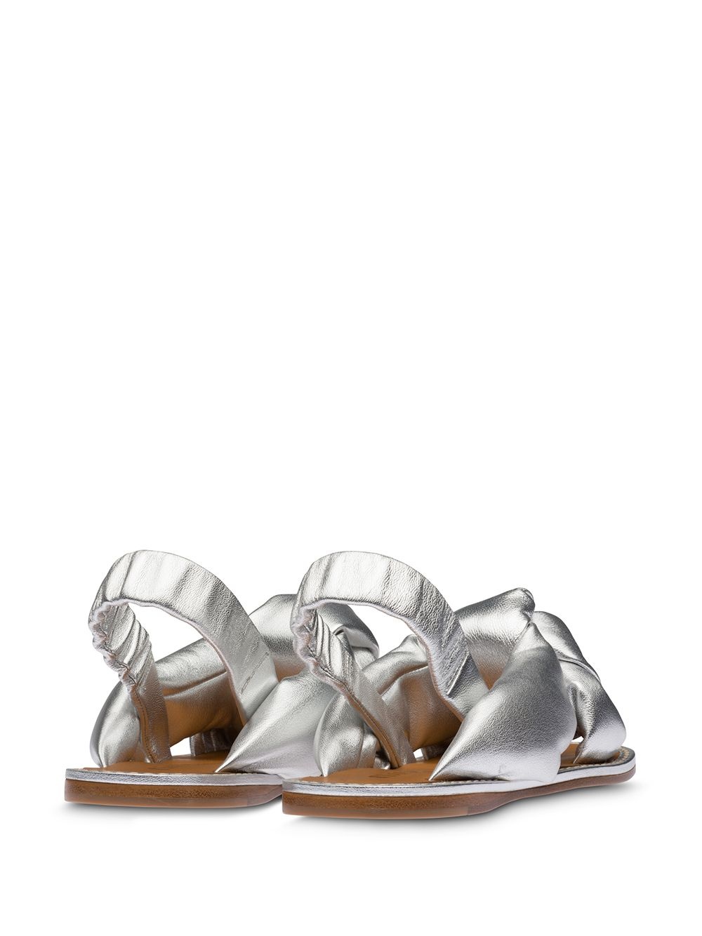 knotted flat sandals - 3
