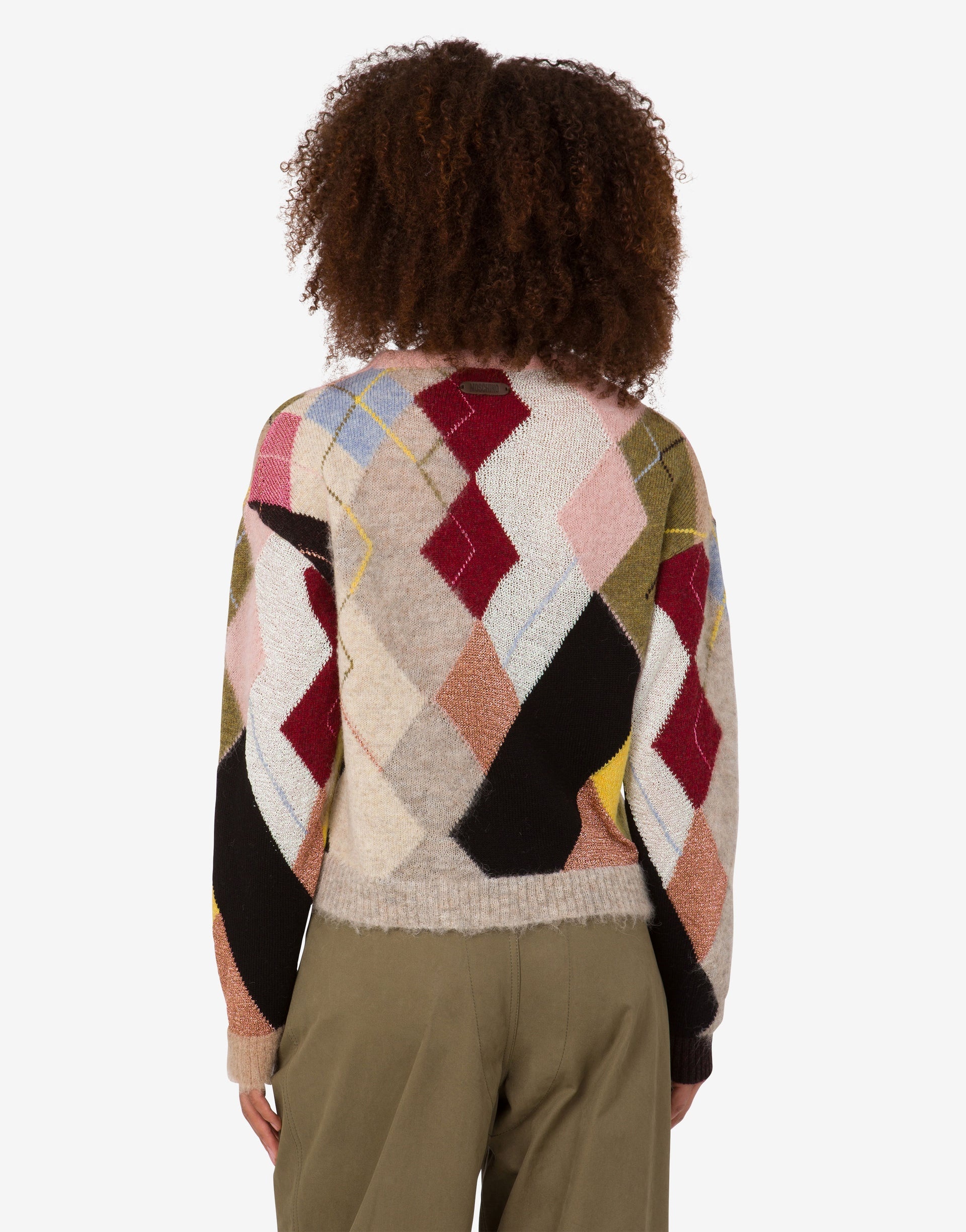 【関税&送料込】Moschino Mohair Garzato MOSCHINO Embroidered cotton-blend sweater | THE OUTNET