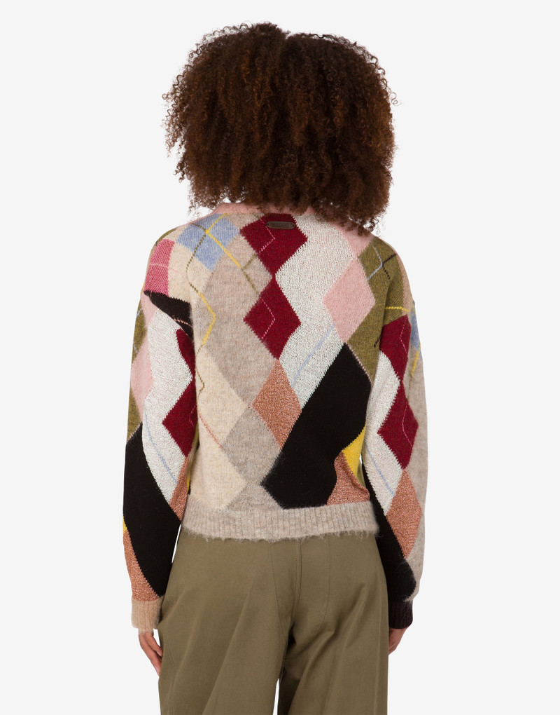 INLAID GAUZE MOHAIR PULLOVER 3