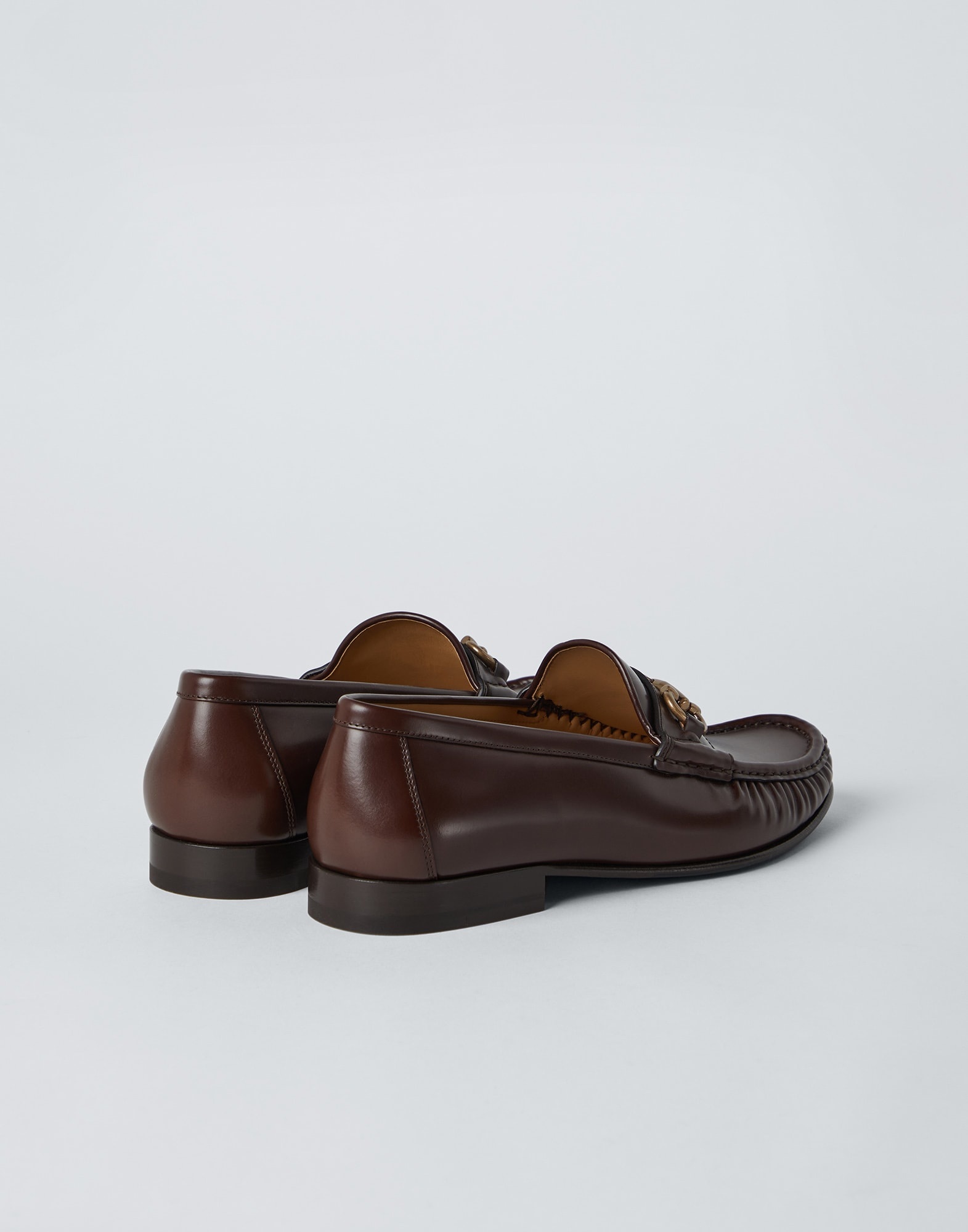 Aged calfskin loafers with bit - 2