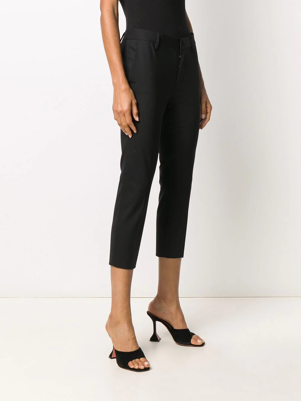 slim-fit cropped trousers - 3