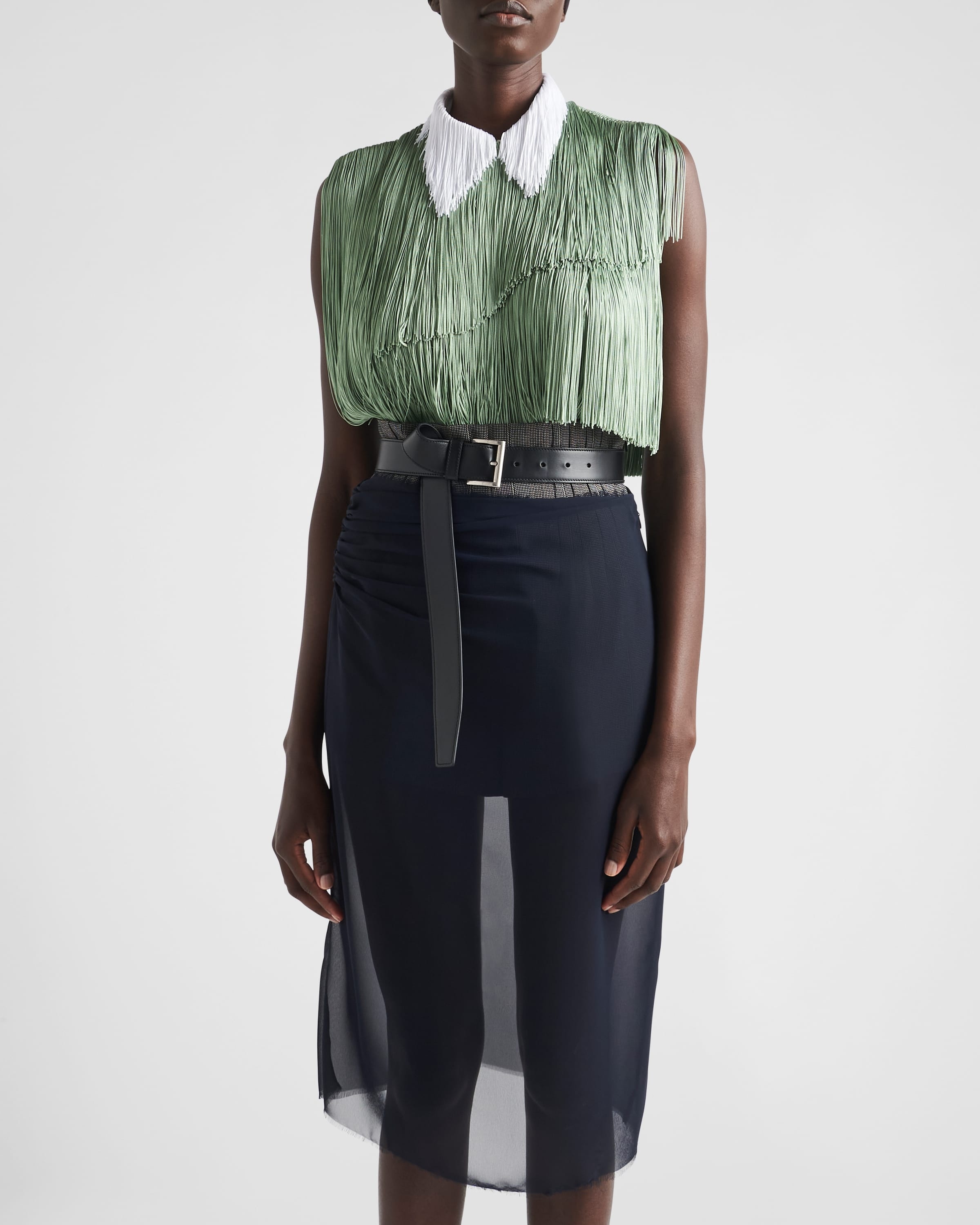 Organza top with fringe - 4