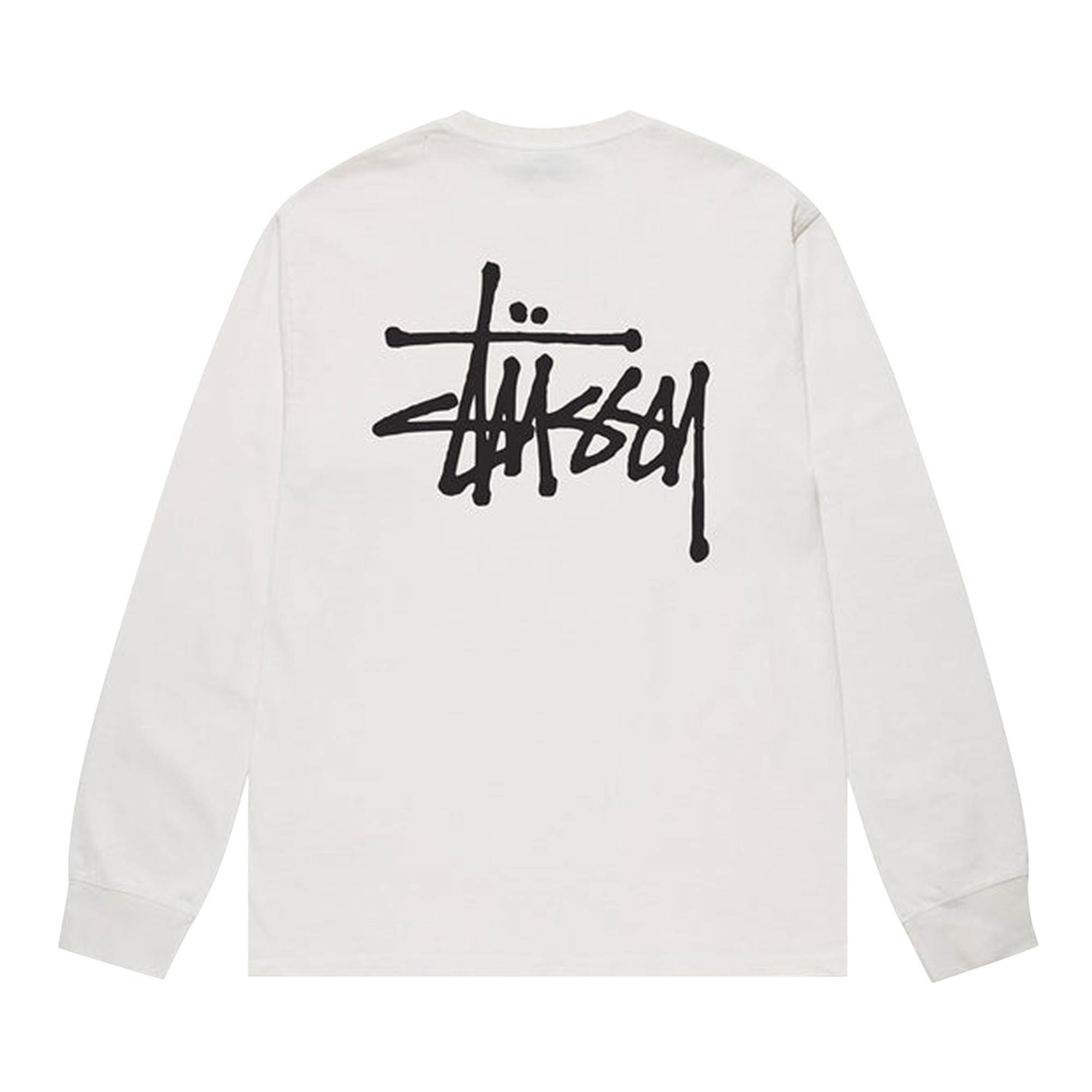 Stussy Basic Pigment Dyed Long-Sleeve Tee 'Natural' - 2