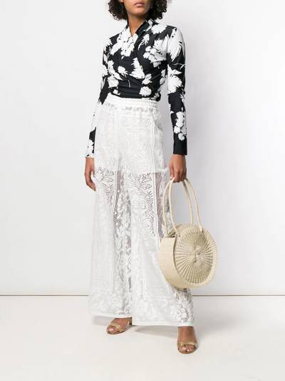 Dolce & Gabbana crochet palazzo pants outlook