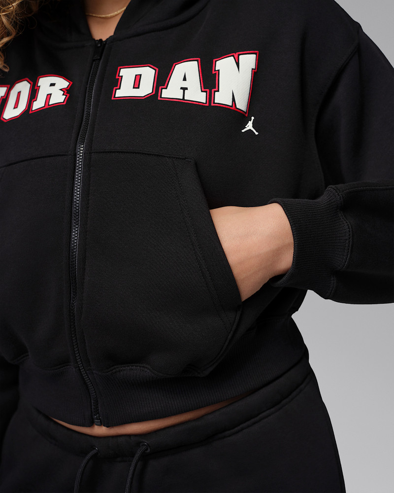 Jordan Brooklyn Fleece Women's Full-Zip Mod-Crop Hoodie 4