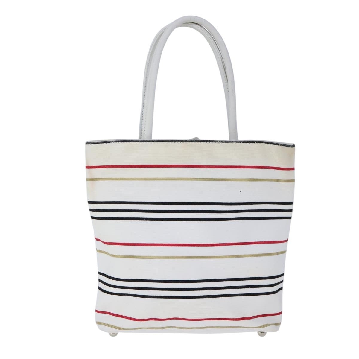 Burberry Hand Bag Canvas White - 2