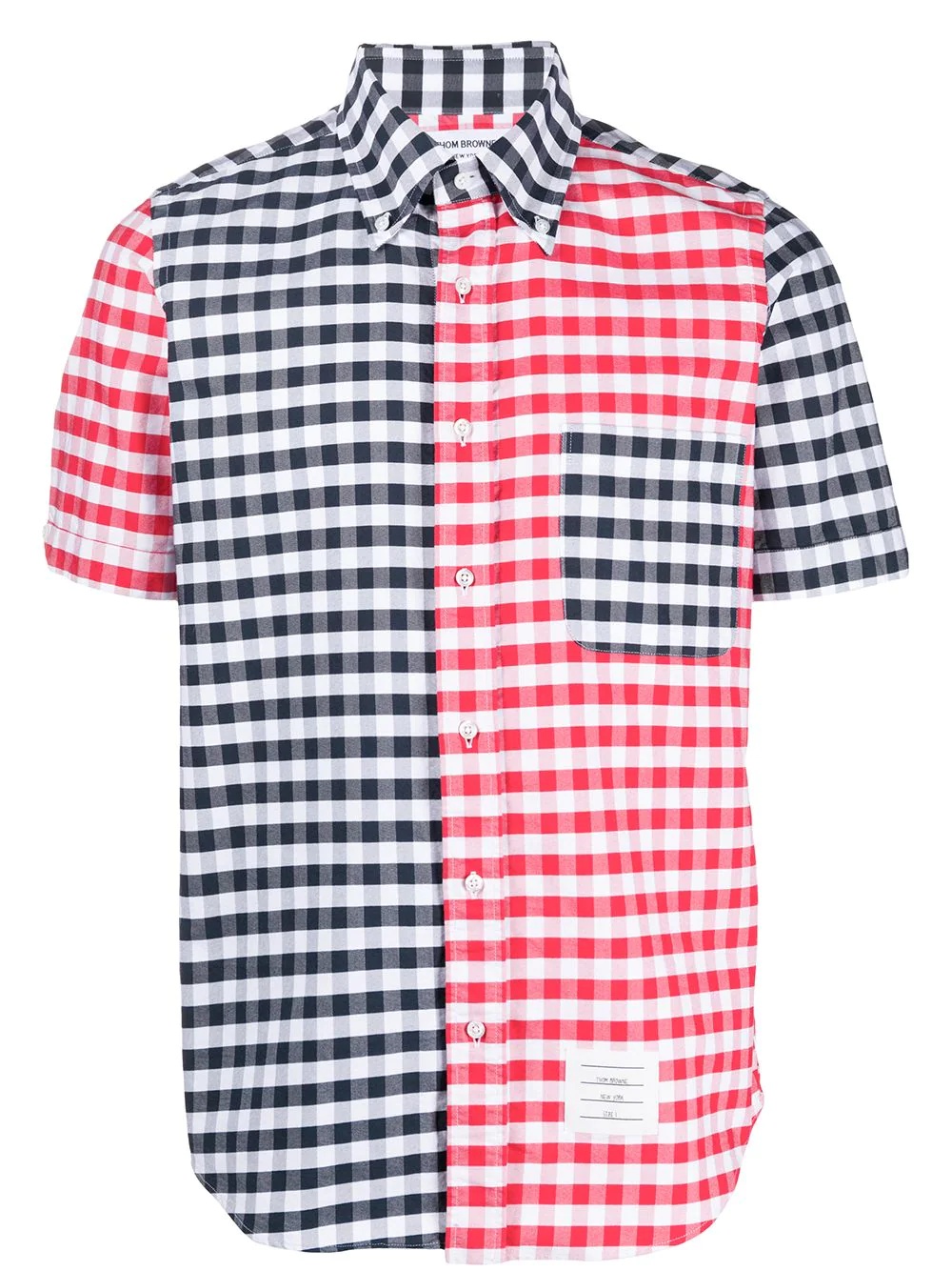 gingham check Oxford shirt - 1