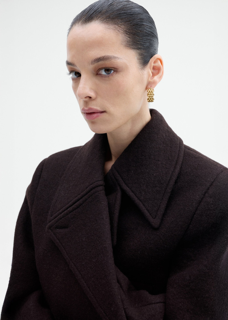 Double Faced Wool Peacoat 4