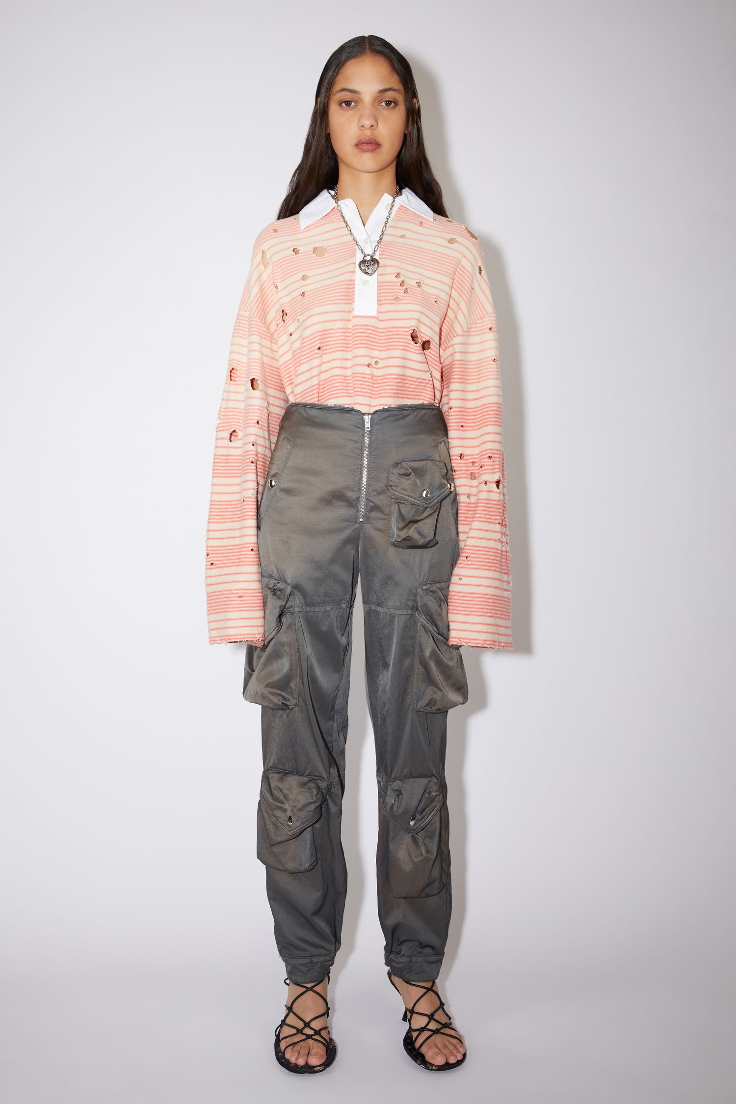 Casual trousers - Dusty purple - 2