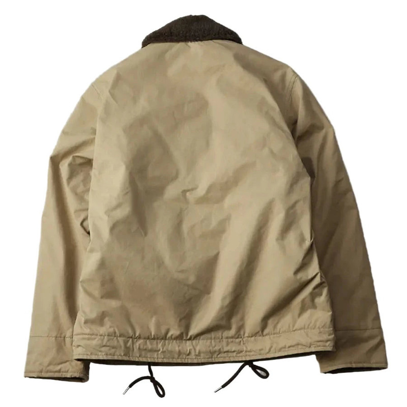THE FLAT HEAD FN-OJ-C015A Boa Jacket Khaki outlook