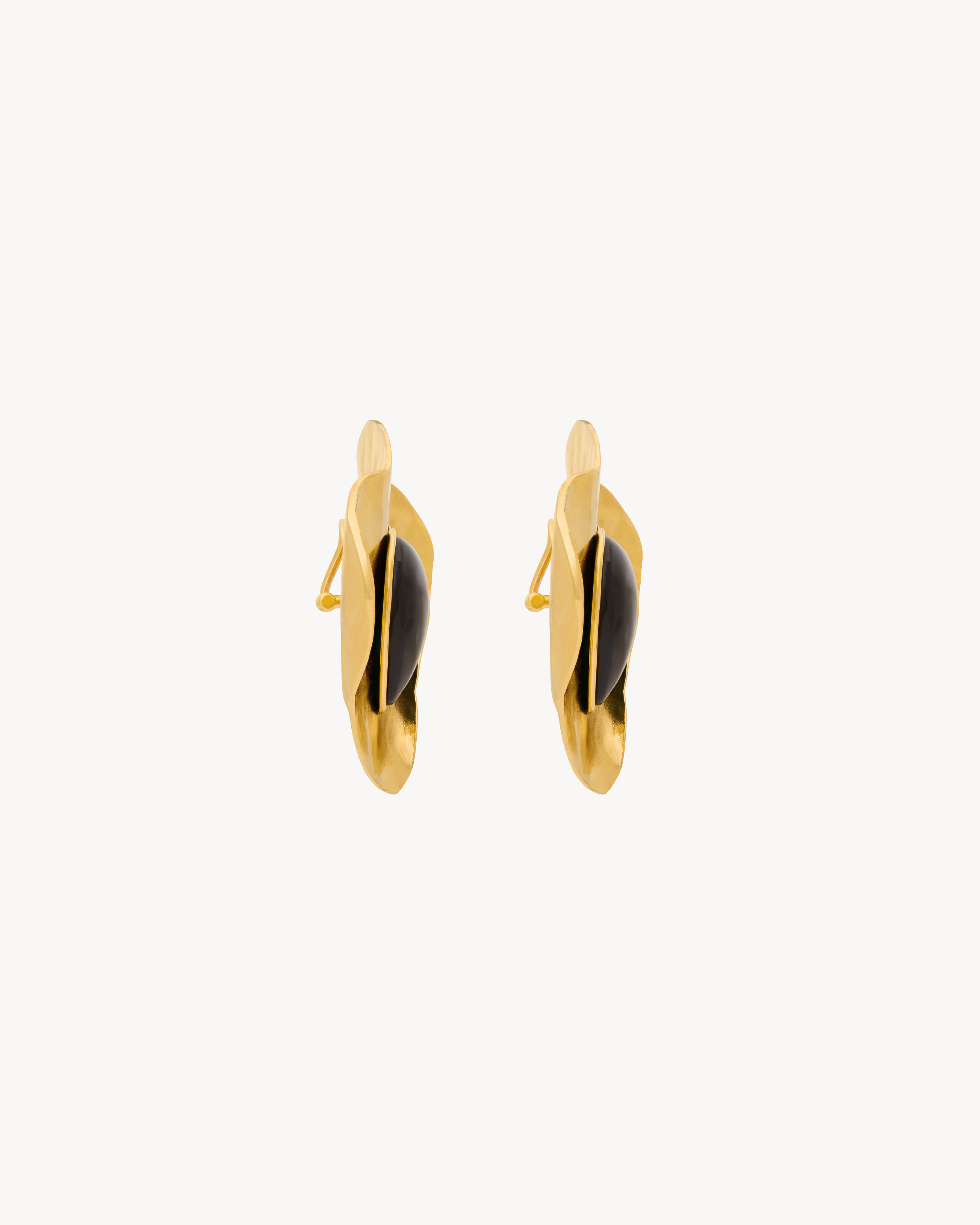 PETAL EARRINGS IN RESIN AND METAL - 4