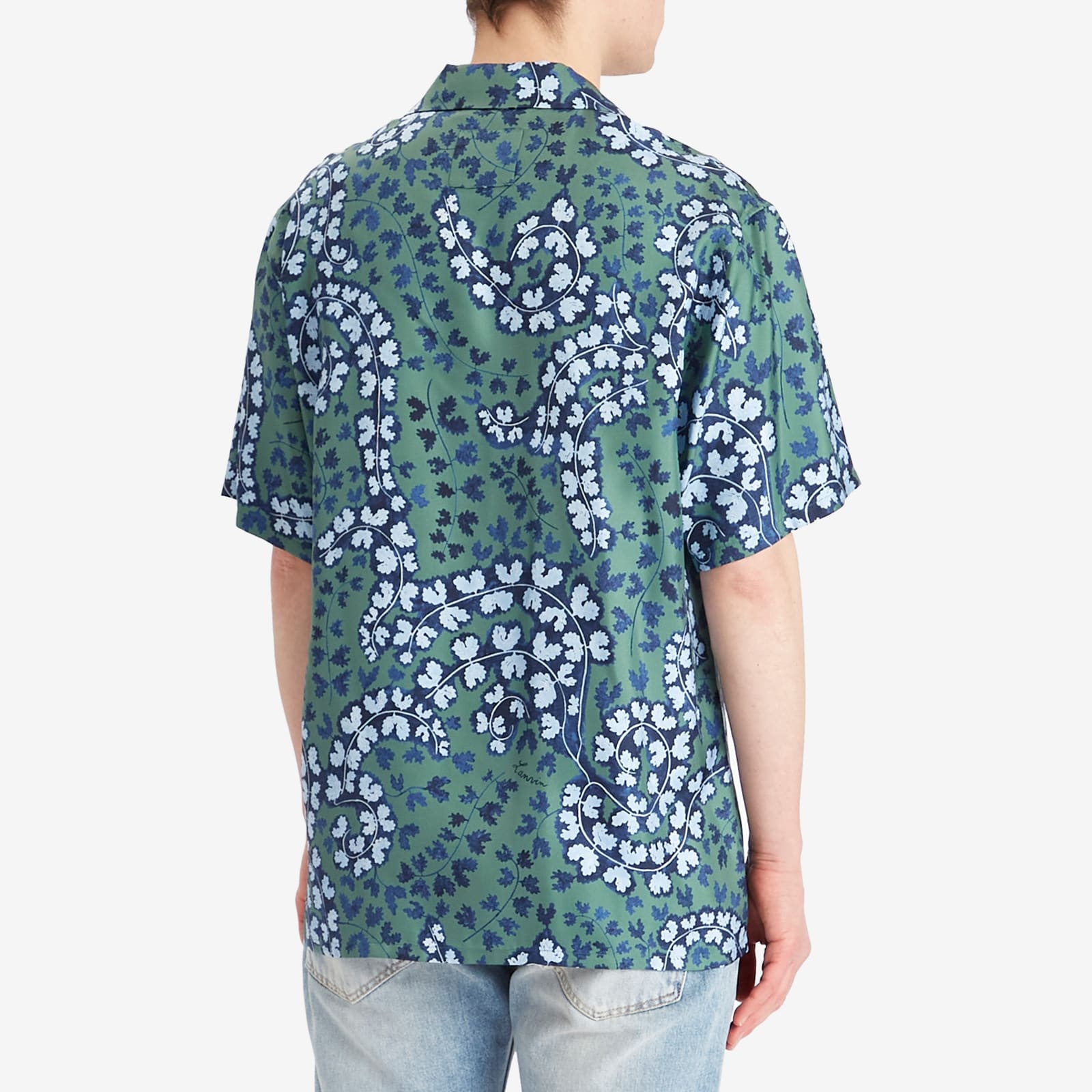 Lanvin Rateau Print Silk Bowling Shirt - 3