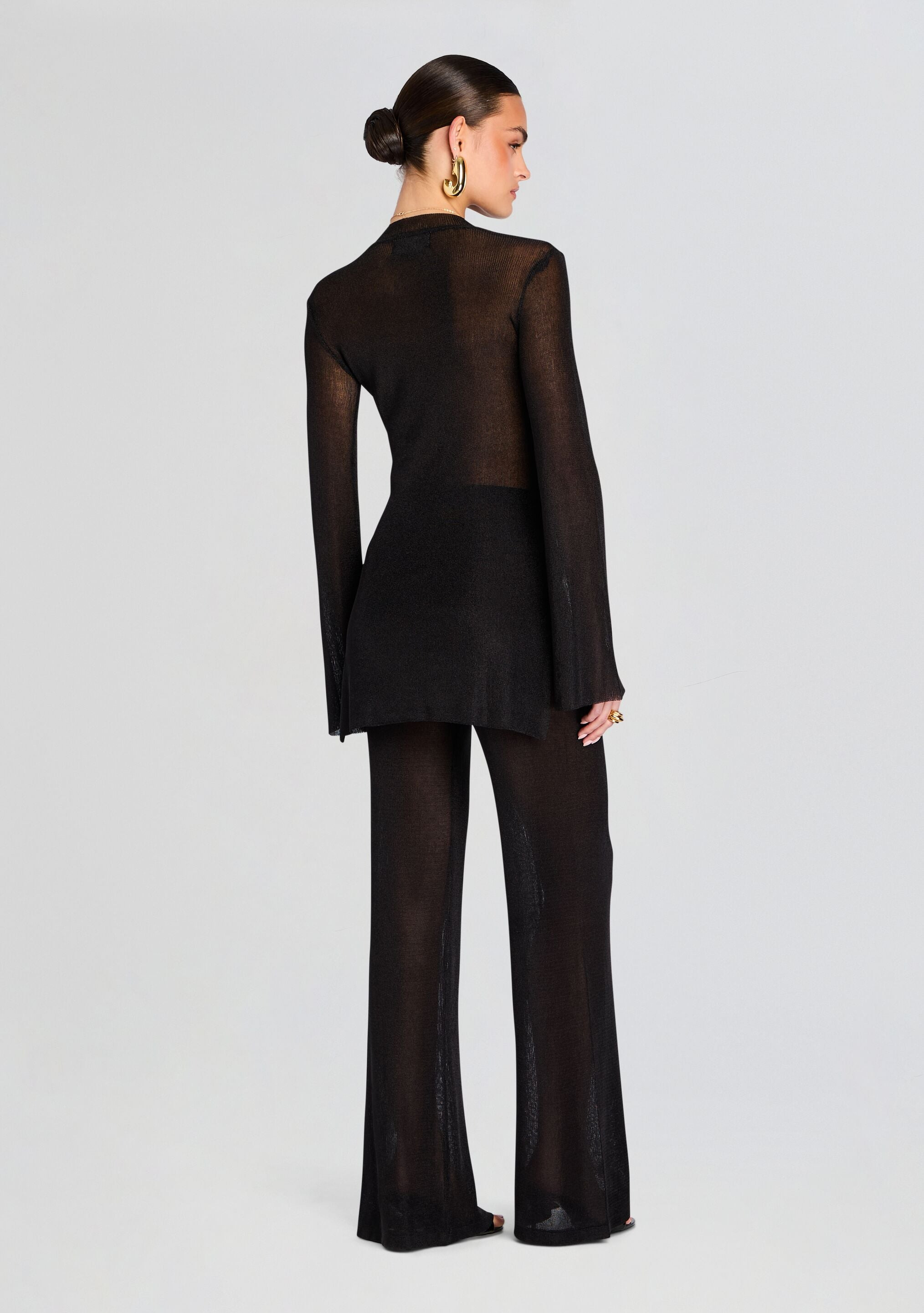 INES METALLIC KNIT TOP - 4