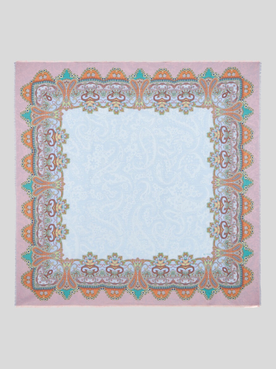 PAISLEY JACQUARD SHAWL - 1