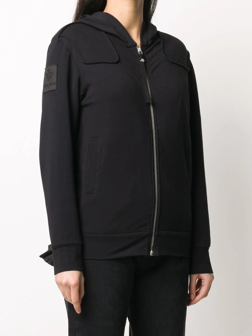 zipped long-sleeve hoodie - 3