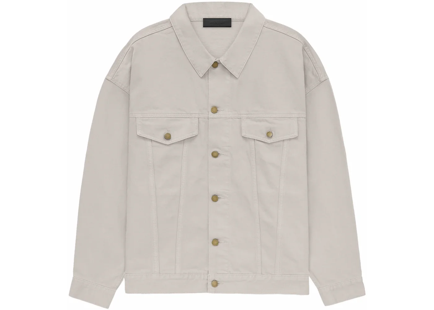 Fear of God Essentials Denim Jacket Silver Cloud - 1