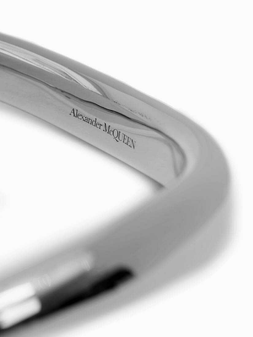 Tubular Choker in Antique Silver - 3