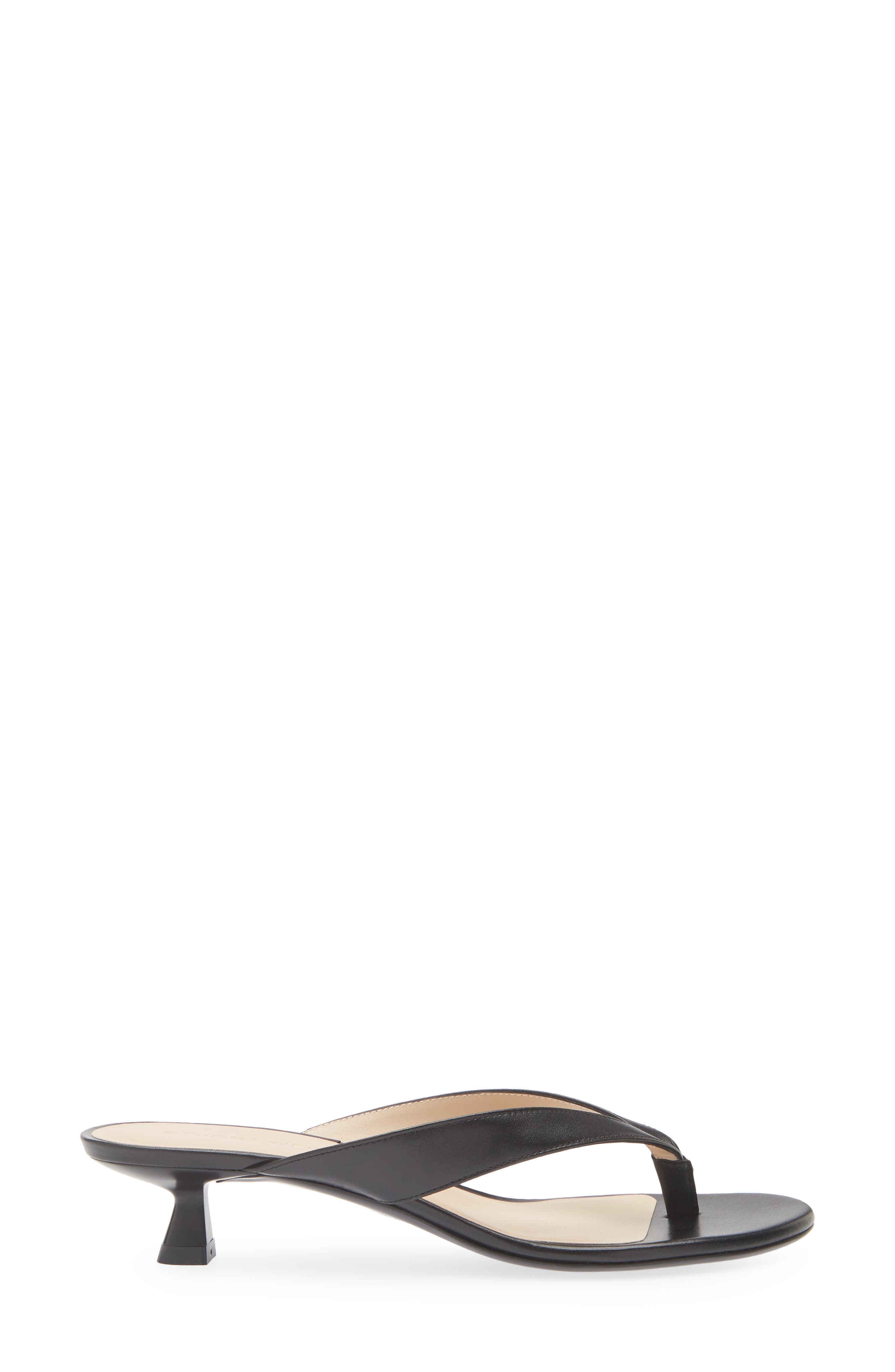 Stuart Weitzman Rio Kitten Heel Sandal in Black at Nordstrom - 3