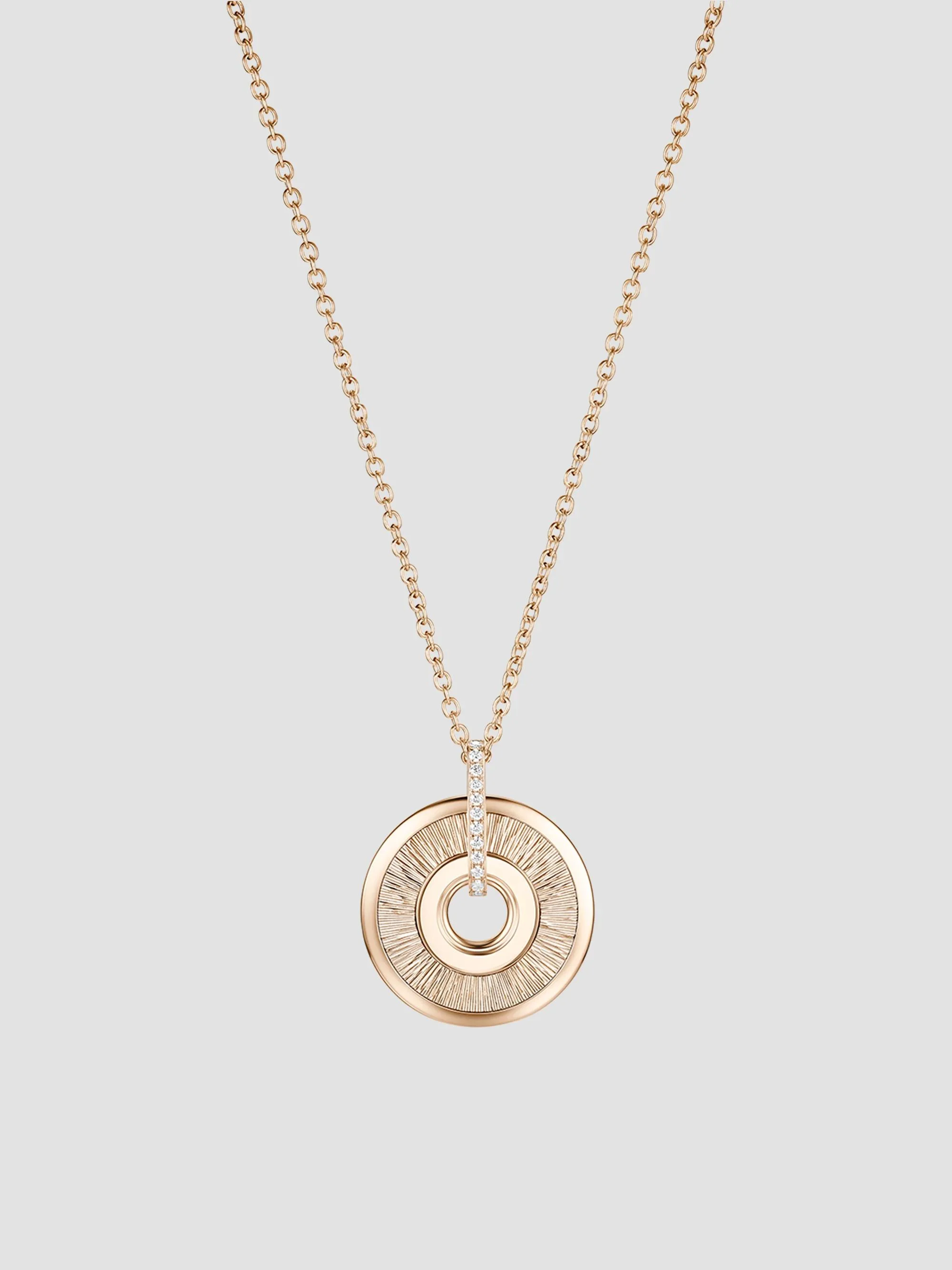 Women's Possession Decor Palace 18K Rose Gold & 0.06 TCW Diamond Pendant Necklace - Gold - 1